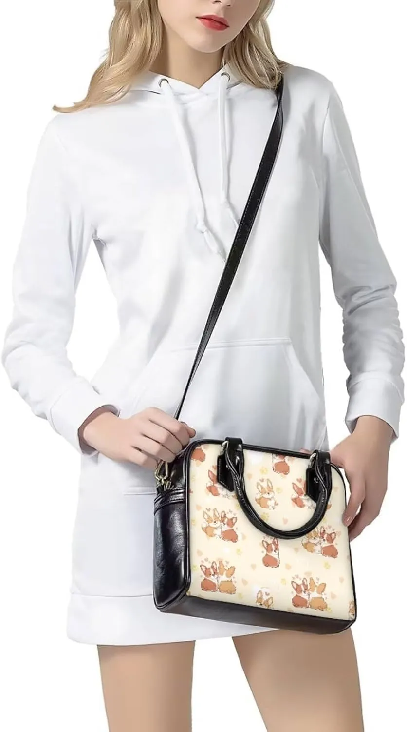 FOR U DESIGNS Leather Shoulder Tote Bags for Women for Work Travel Crossbody Bucket Bag Purses Cute Satchel Handbags Set