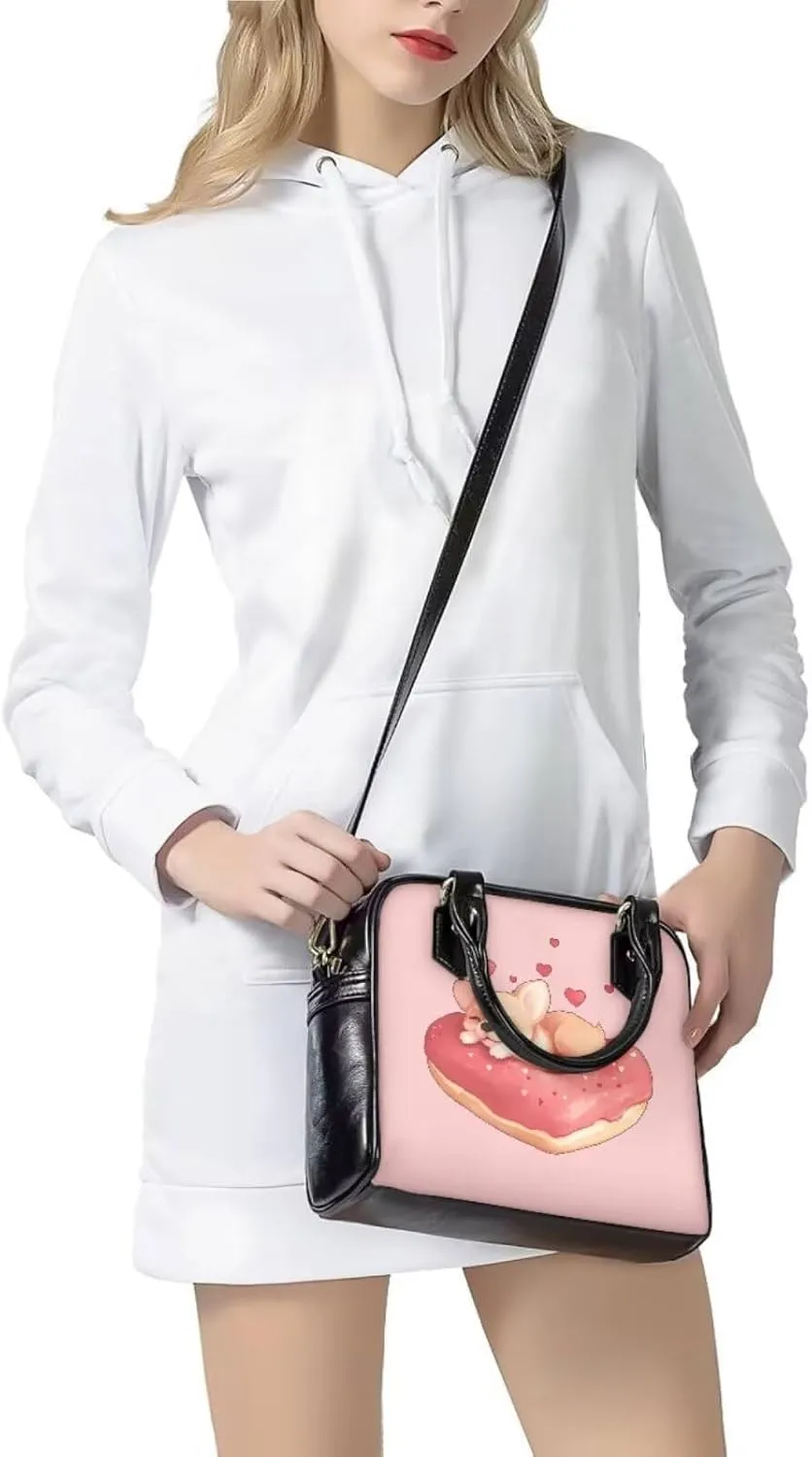 FOR U DESIGNS Leather Shoulder Tote Bags for Women for Work Travel Crossbody Bucket Bag Purses Cute Satchel Handbags Set