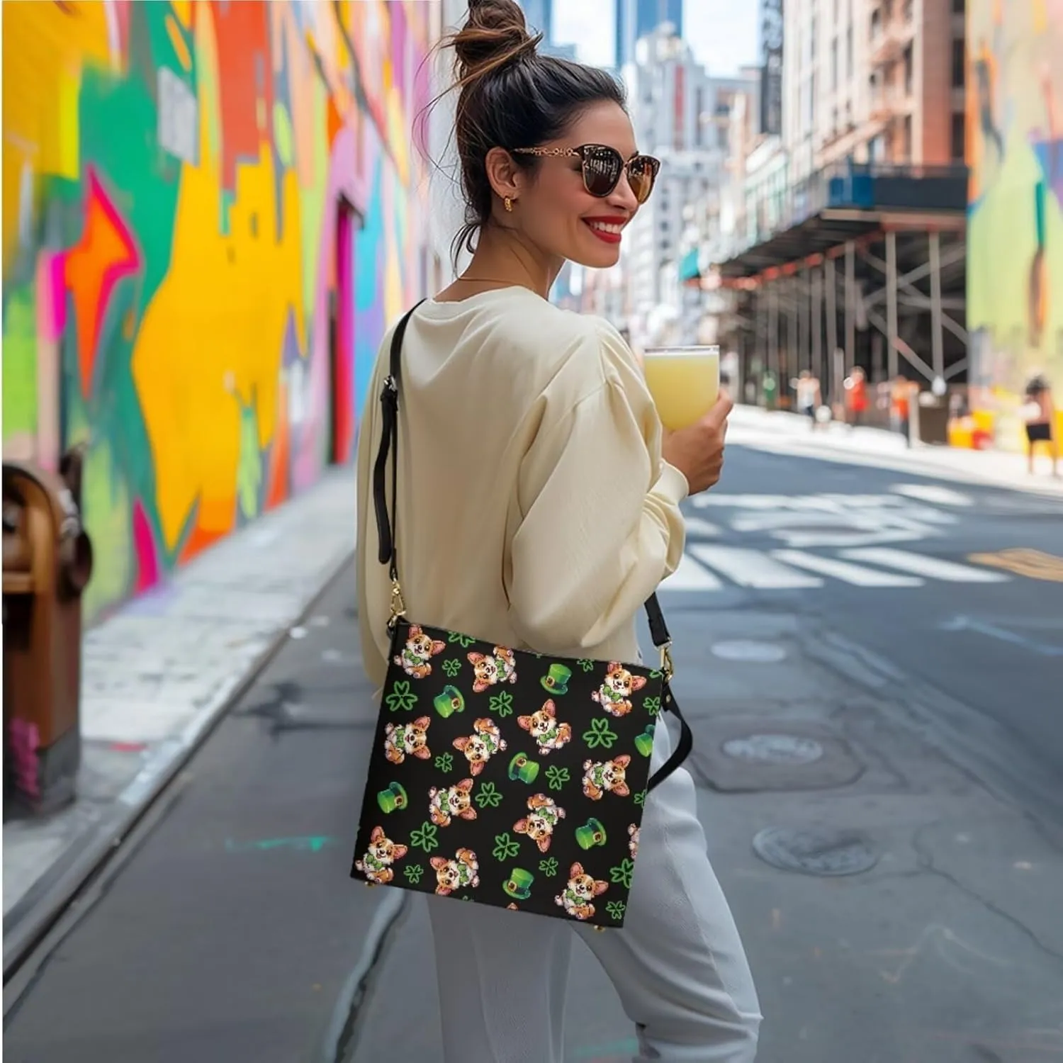 FOR U DESIGNS Purses and Handbags for Women St. Patrick's Day Tote Purse and Wallet Set Leather Crossbody Hobo Satchel Bags