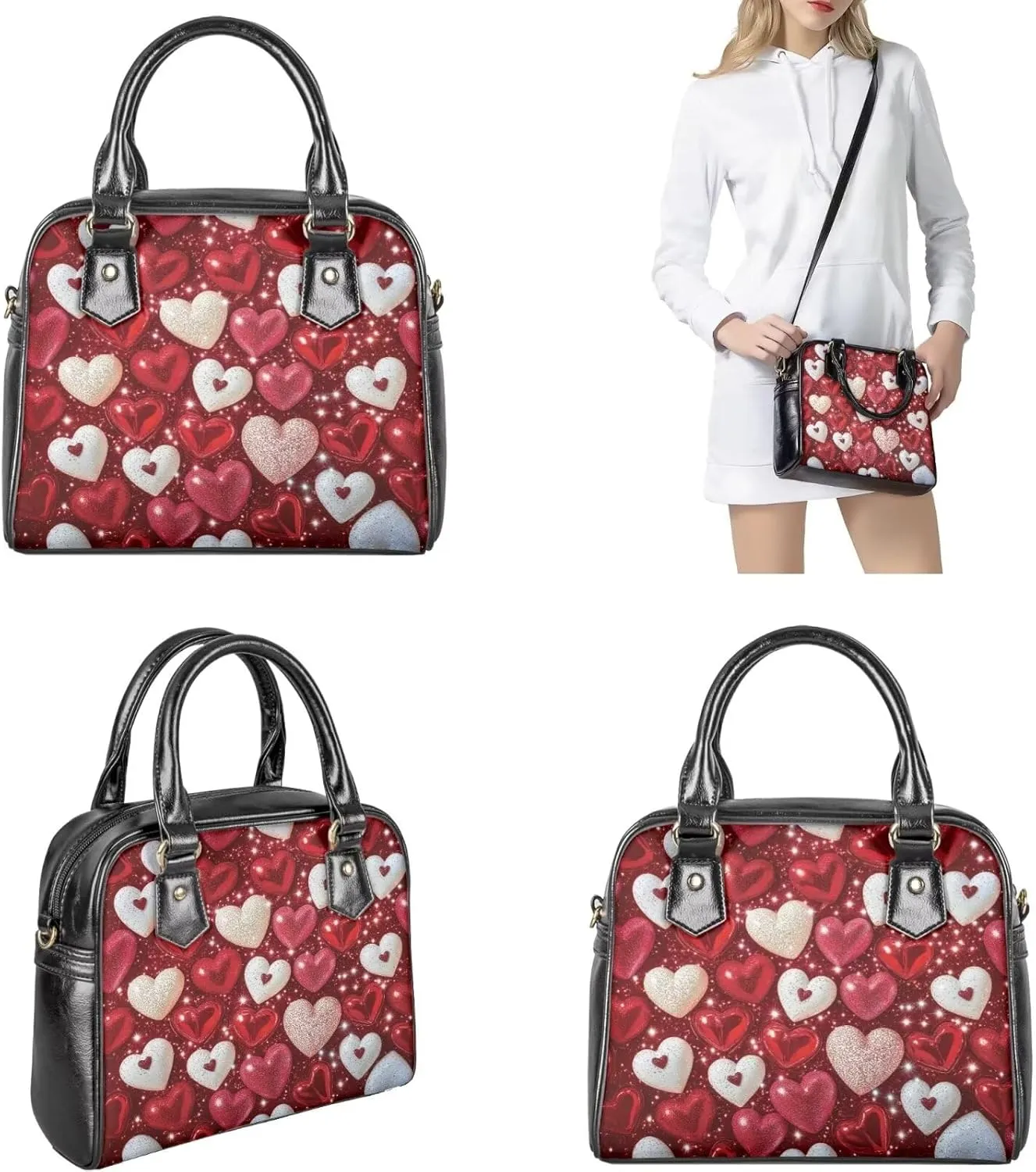 FOR U DESIGNS Trending Purses and Handbags for Women Leather Crossbody Shoulder Tote Bag for Work Gym Travel Satchel Bags