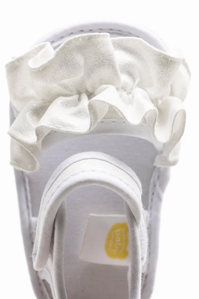 Frill Sandal White