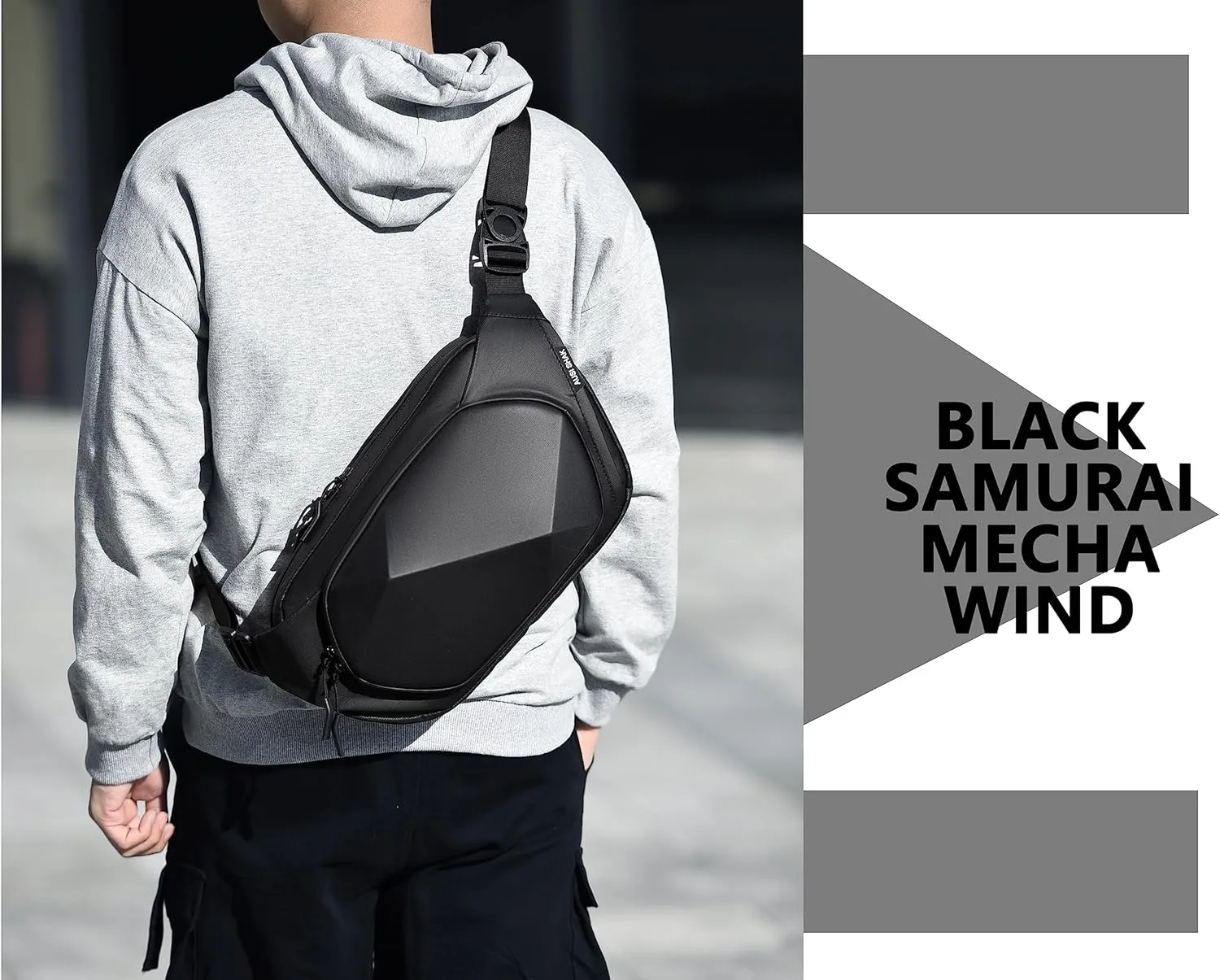 FSD.WG sling Backpack for Men Chest Bag Crossbody Shoulder Bags Travel Bag Waterproof Durable Purse Large Capacity Wallet