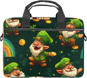 Fun Animal Green Gator Crocodile Laptop Bag Case Computer Sleeve Shoulder Messenger Bag for Work School