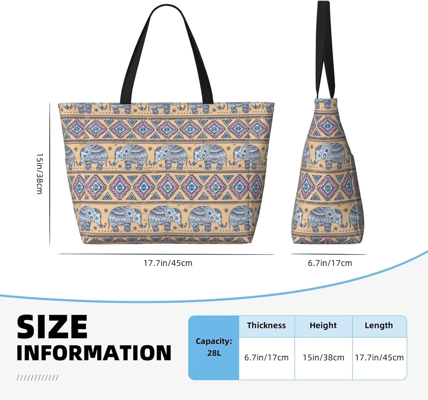 Fun Modern Vegetable Beach Bag Women Tote Bag Pool Bag With Zipper For Gym Grocery Travel With Wet Pocket
