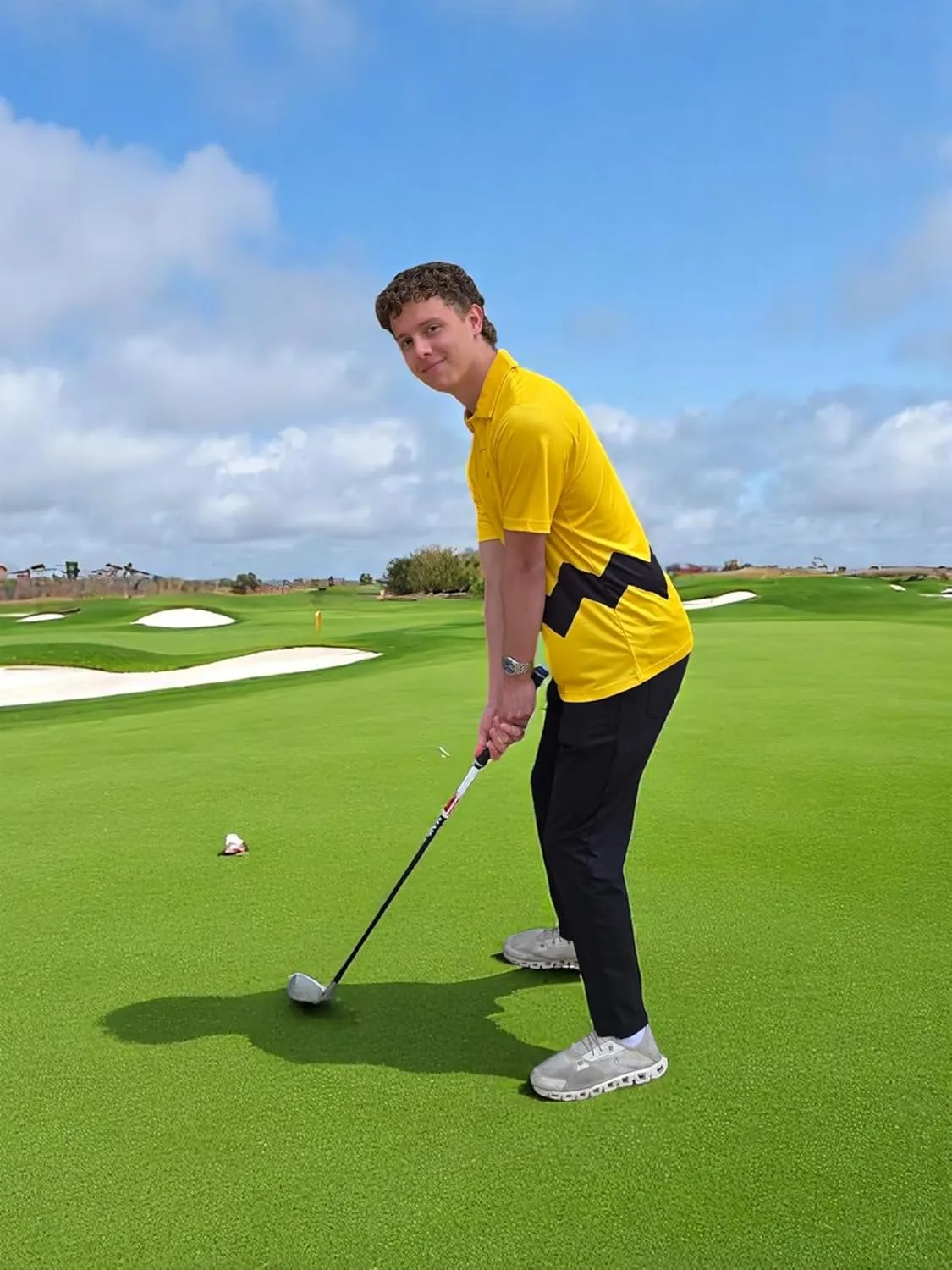 Funny Parody Golf Polo Shirt  Fun Movie Performance Quick Dry UPF Sun Protection Moisture-Wicking Shirts Great Casual Wear