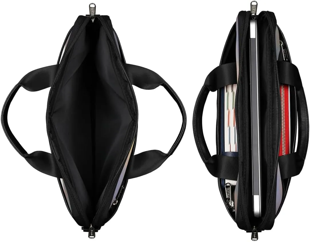 Geometry Fun Theme Laptop Shoulder Bag for Tablet Computer Notebook Sleeve Messenger Carrying Case Briefcase Tote
