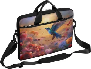 Geometry Fun Theme Laptop Shoulder Bag for Tablet Computer Notebook Sleeve Messenger Carrying Case Briefcase Tote
