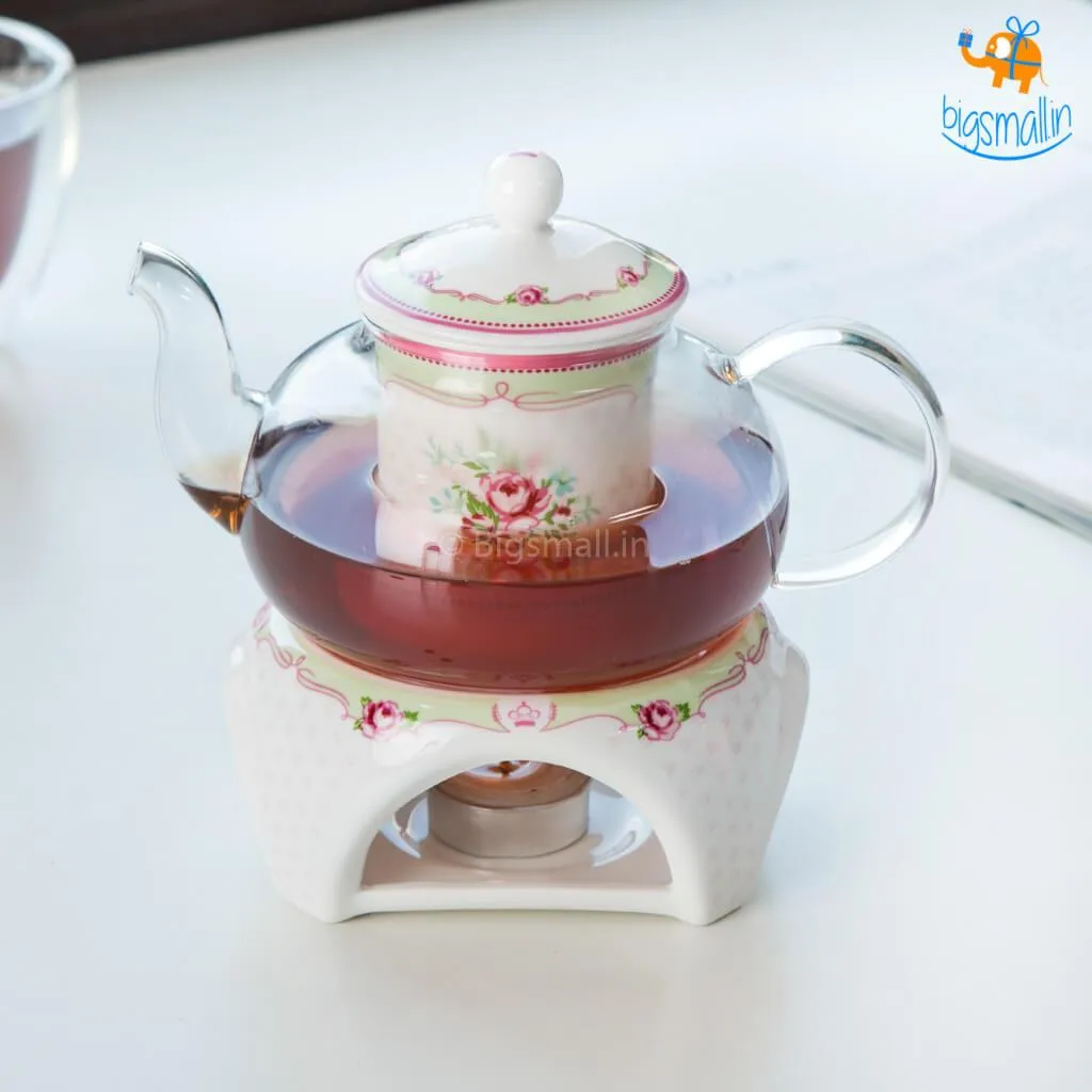 Glass Teapot with Ceramic Infuser