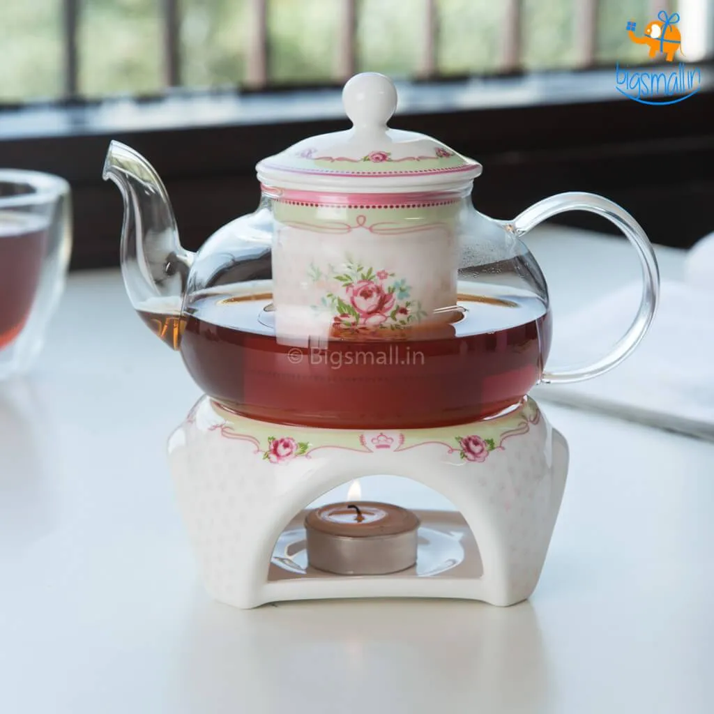 Glass Teapot with Ceramic Infuser