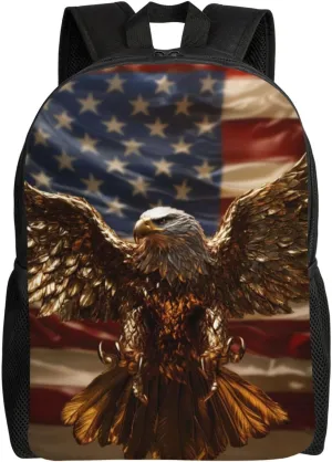 Golden Eagle Backpack Waterproof Anti Theft Durable Light Laptop Bag Backpacks For Women Men Travel Gym Backpack