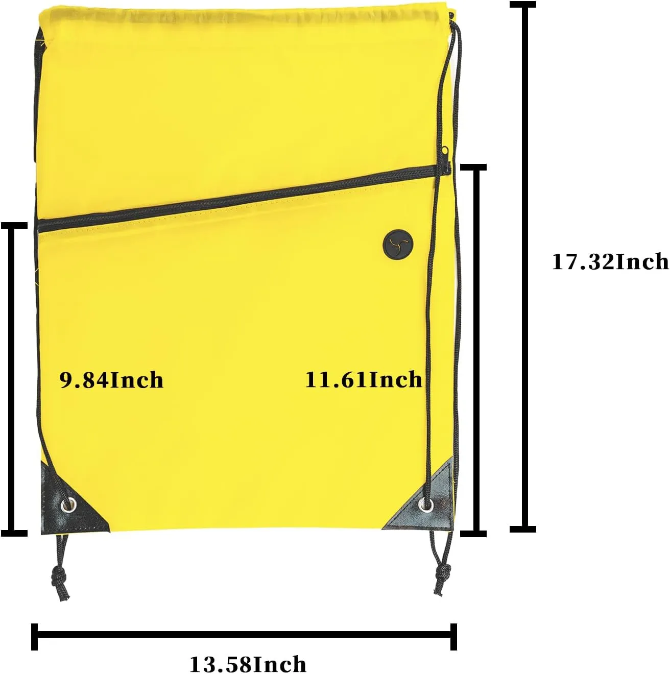 Gym Bulk Drawstring Bags, Drawstring Bag with Zipper Pocket Cinch Bags Drawstring Swim Backpack Sack Bag Gym Backpack for Men Women (24, Multi-6-Color-24)