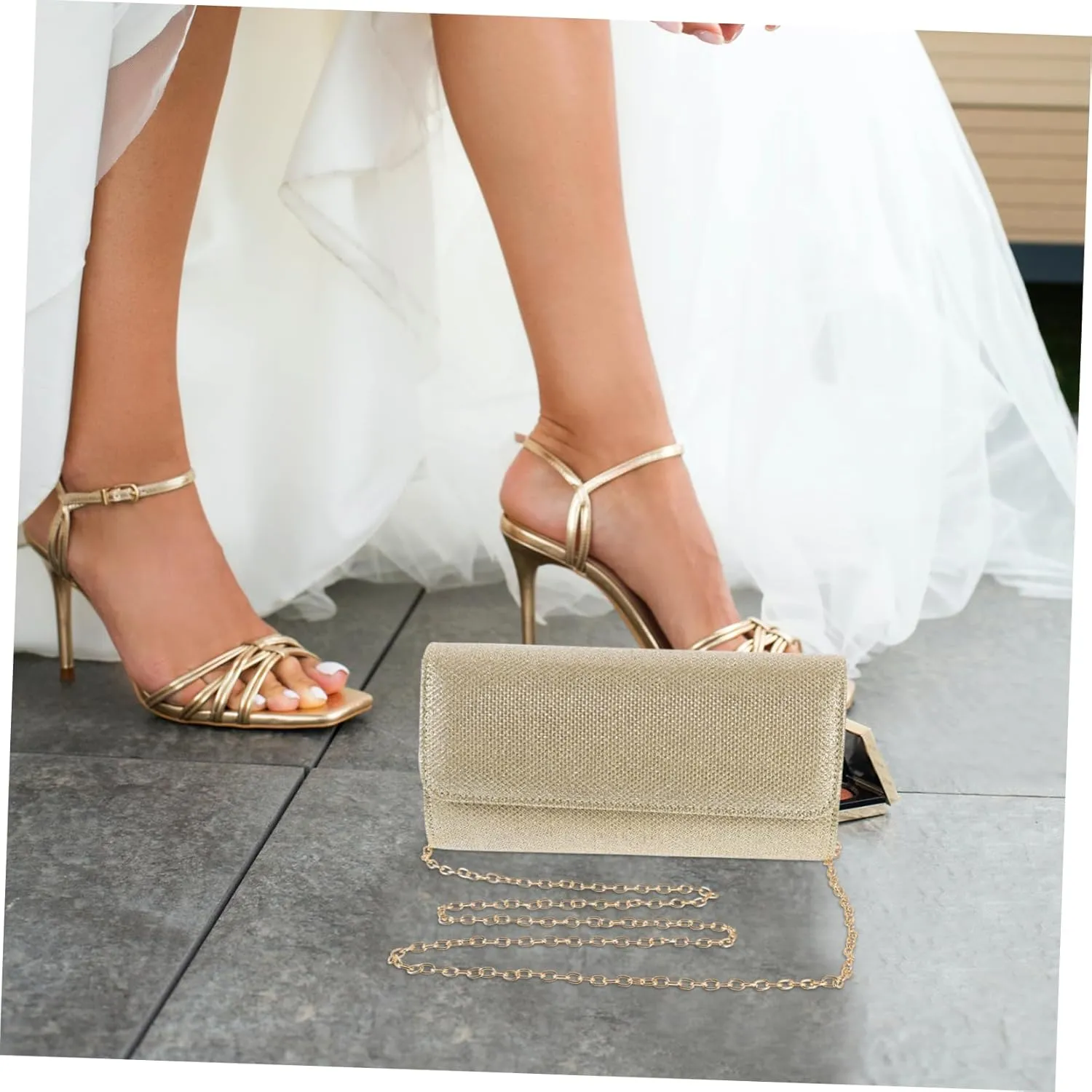 Handbag Evening Bag with Chain Strap Toiletry Bag Women Tote Bag Clutch Purse for Women Formal Evening