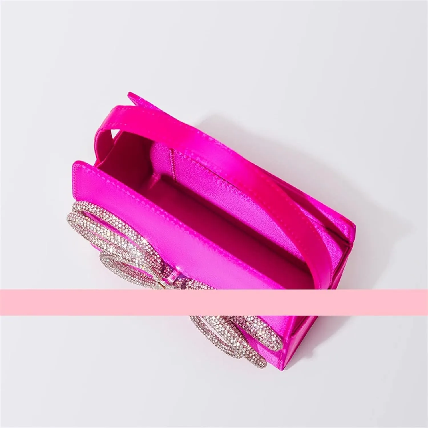 Handbags for women Shiny Bow Box Handbag Dinner Clutch Wedding Party Tote