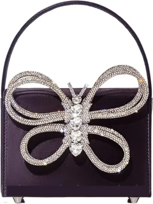 Handbags for women Shiny Bow Box Handbag Dinner Clutch Wedding Party Tote