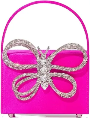 Handbags for women Shiny Bow Box Handbag Dinner Clutch Wedding Party Tote