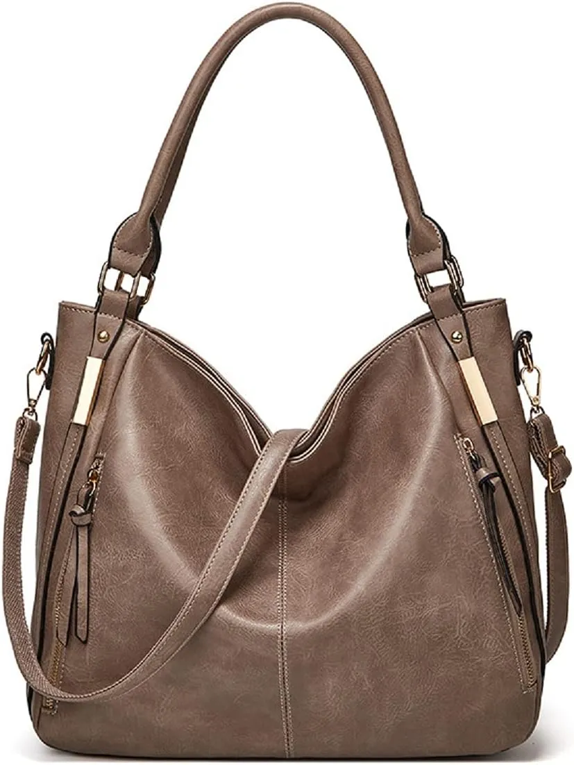 Handbags for Women Shoulder Tote Zipper Purse PU Leather Top-handle Satchel Bags With Tassle