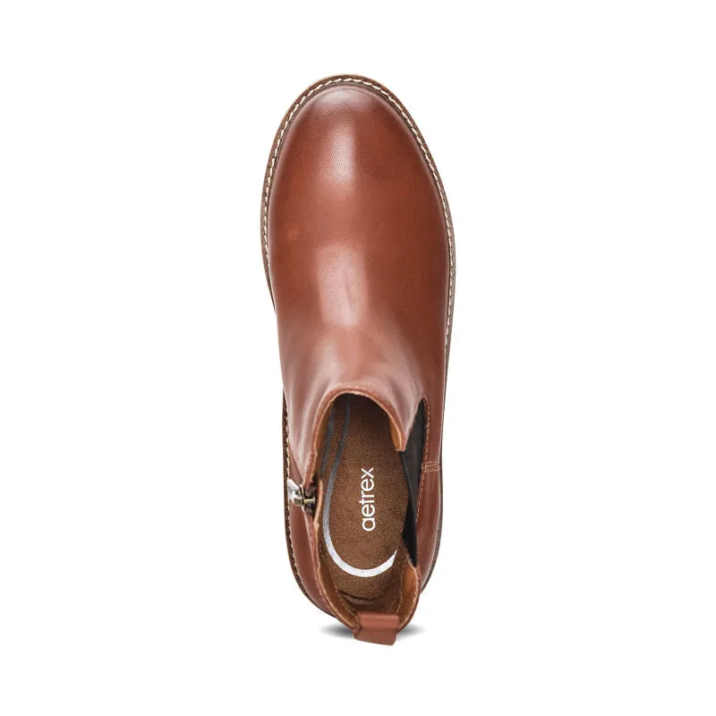 Hannah Women Arch Support Boots Cognac