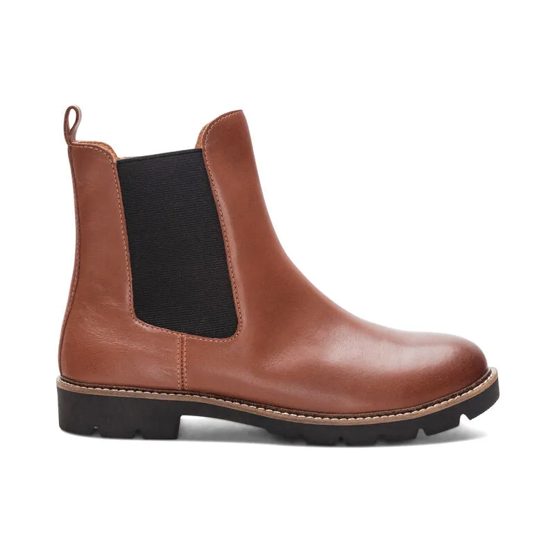 Hannah Women Arch Support Boots Cognac