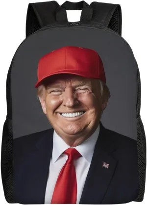 Happy Trump Backpack Waterproof Anti Theft Durable Light Laptop Bag Backpacks For Women Men Travel Gym Backpack