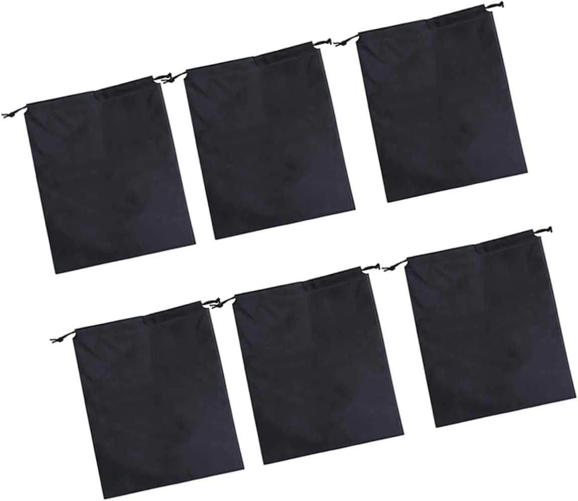 Homoyoyo 40x30cm Nonwoven Fabric Drawstring Bags Bulk Storage Pouches Drawstring Bag Set Home Travel Storage