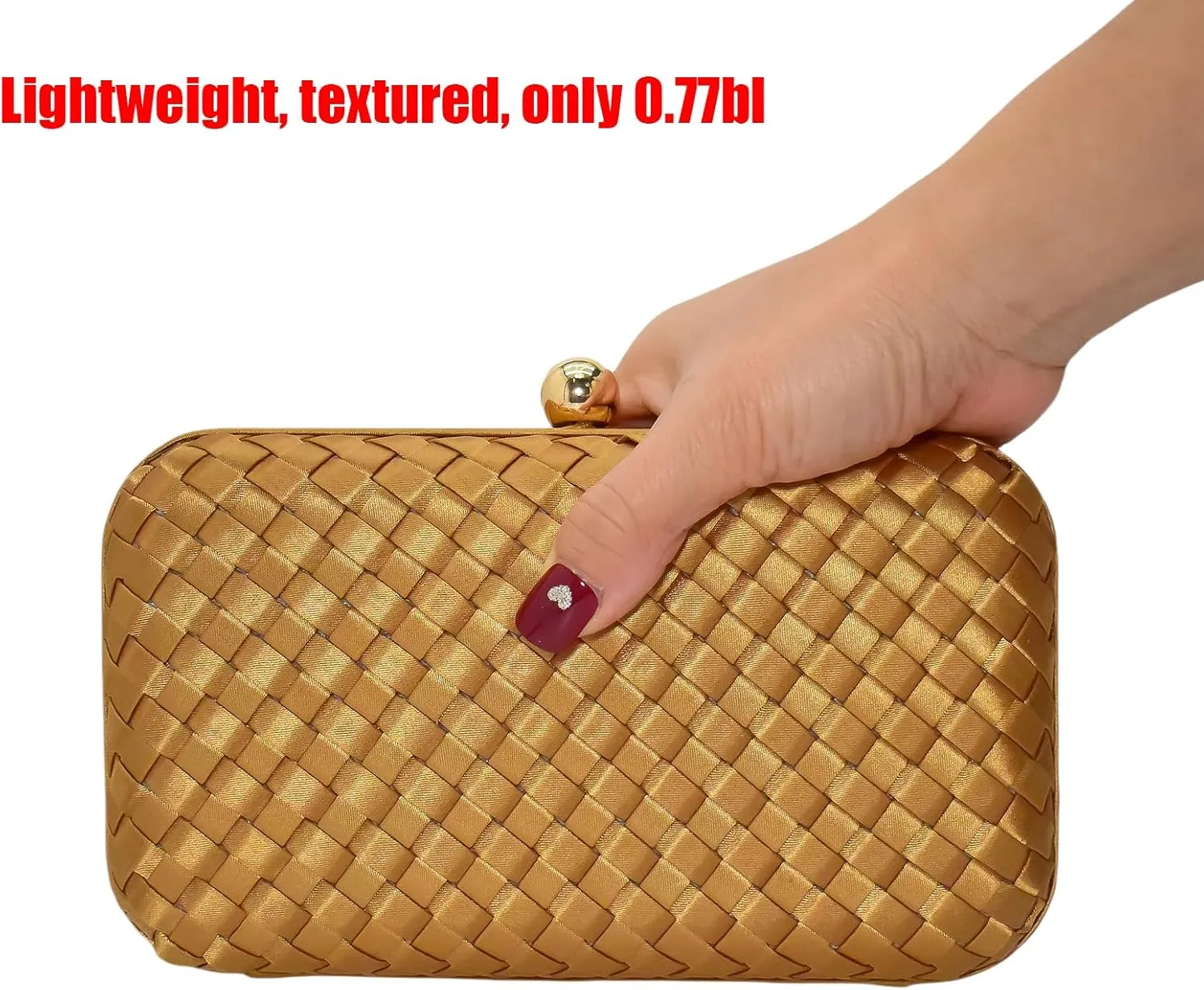 HUANG ZHUANG Handmade Woven Fabric Clutch Purse for Women Artificial Silk Crossbody handbag Banquet Dress Evening Bags