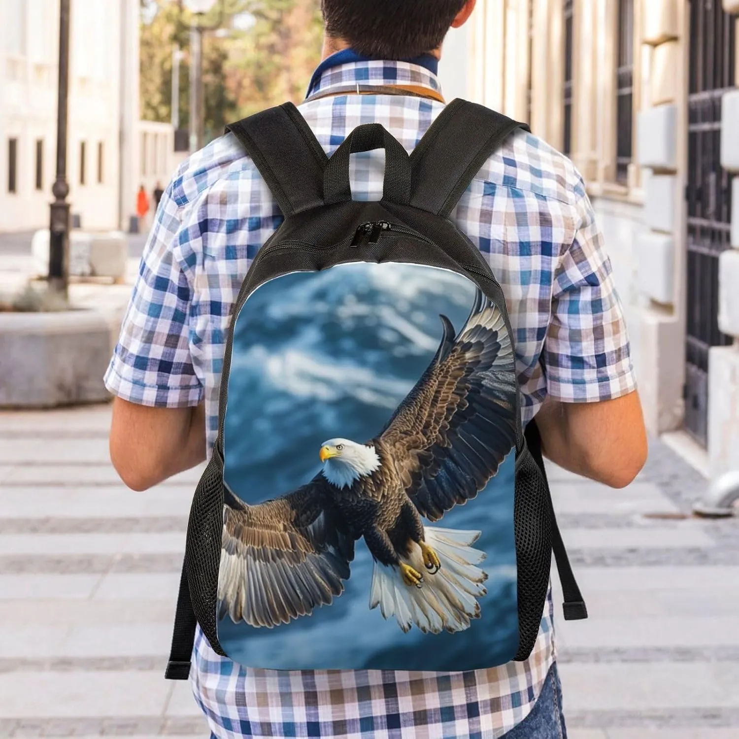 Hunting Eagle Backpack Waterproof Anti Theft Durable Light Laptop Bag Backpacks For Women Men Travel Gym Backpack