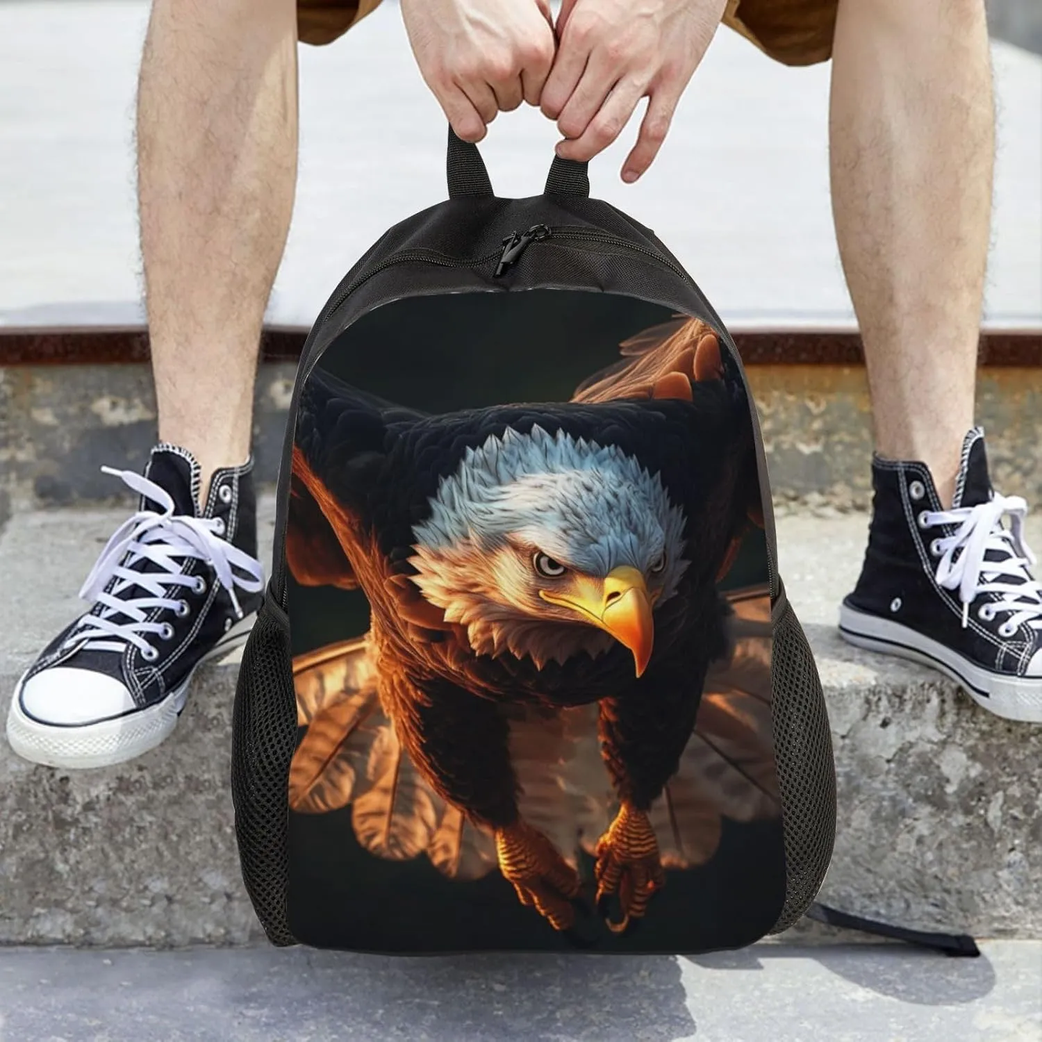 Hunting Eagle Backpack Waterproof Anti Theft Durable Light Laptop Bag Backpacks For Women Men Travel Gym Backpack