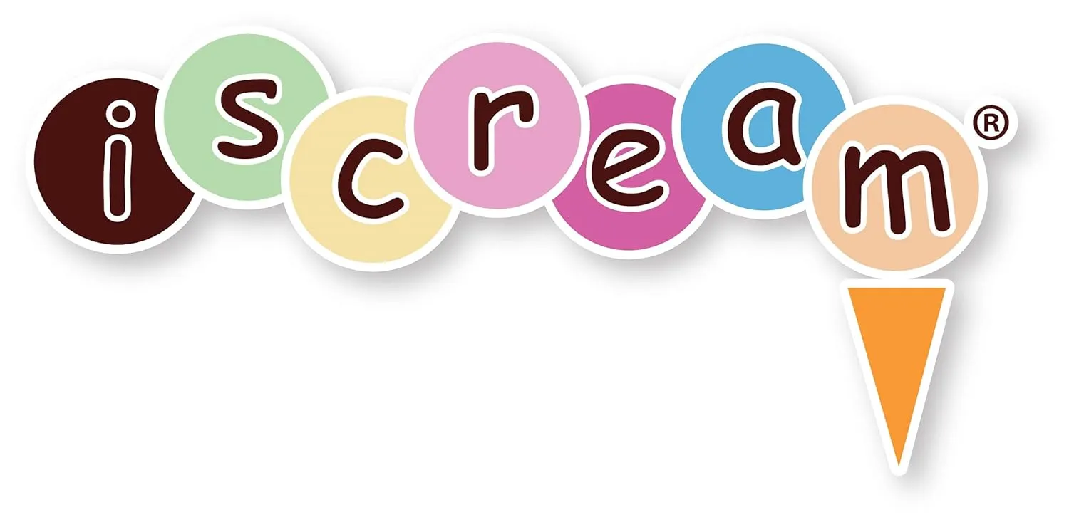 iscream 7" x 5" Bold Print See-Through Zippered Cosmetic Bag with Floating Sprinkles - Go Do-Nuts