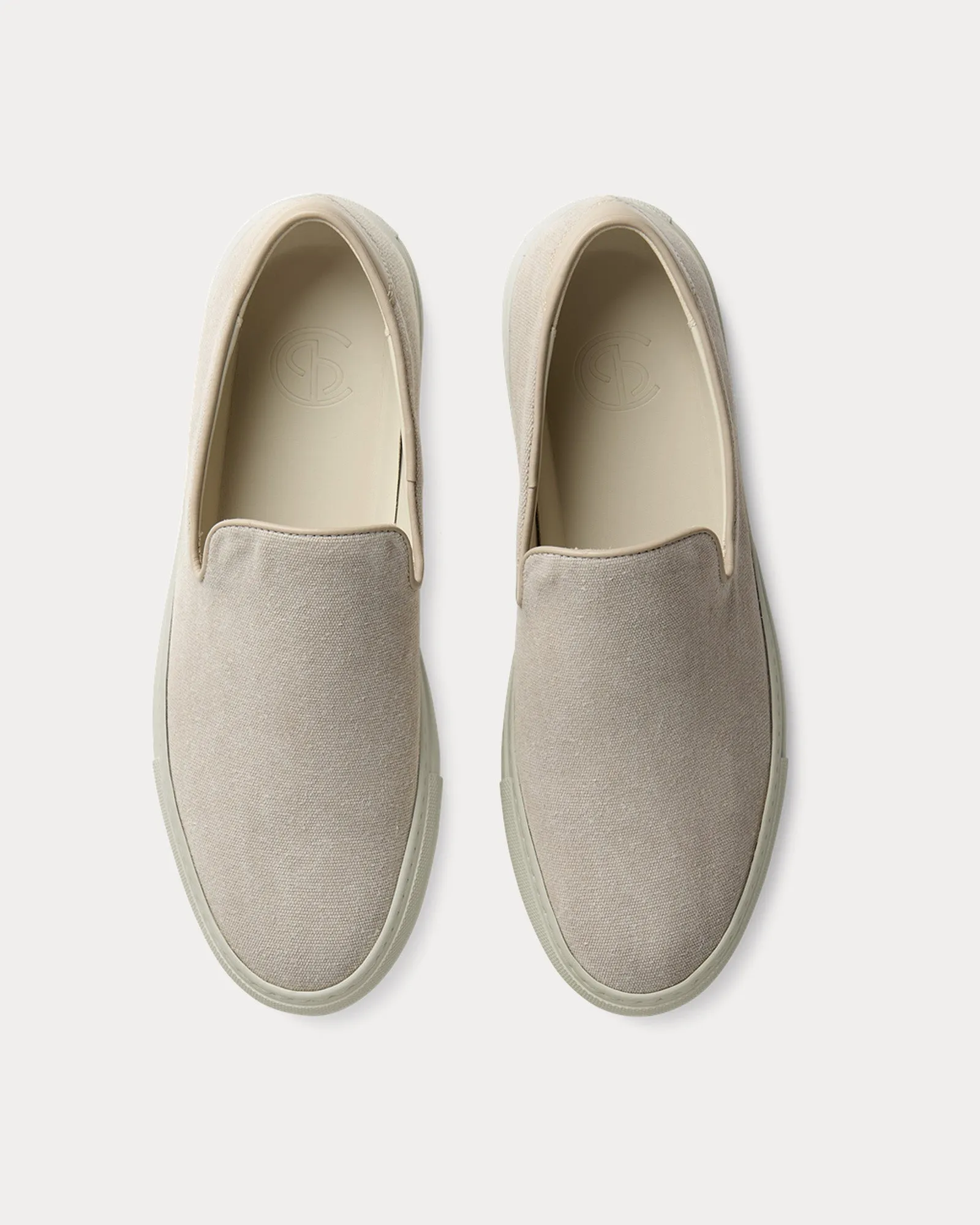 Jetty Canvas Taupe Slip On Sneakers