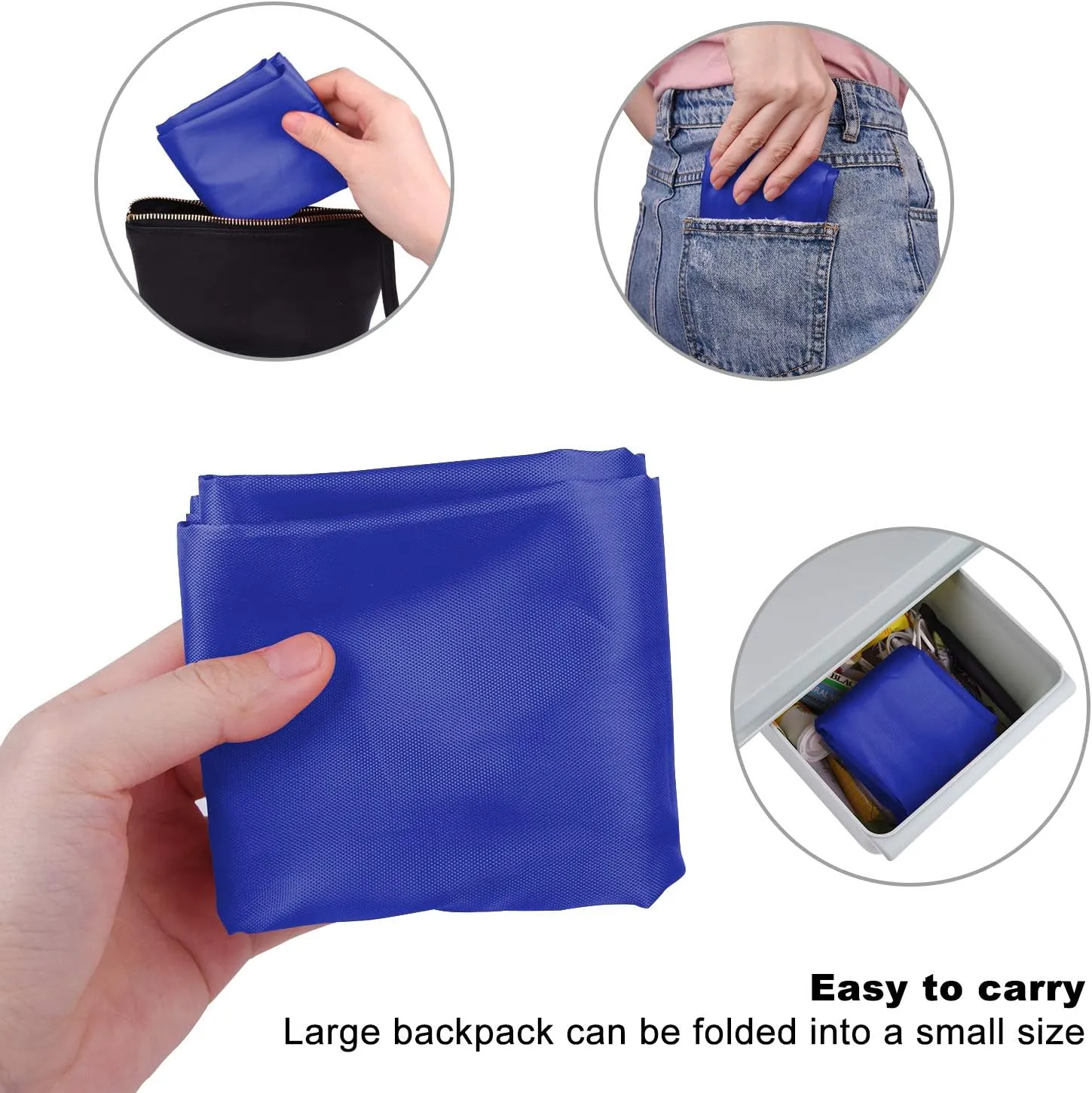 KUUQA 2 Pcs Drawstring Backpack Bags Bulk Sports Cinch Sack String Backpack Storage Bags for Gym TravelingBlack, Blue