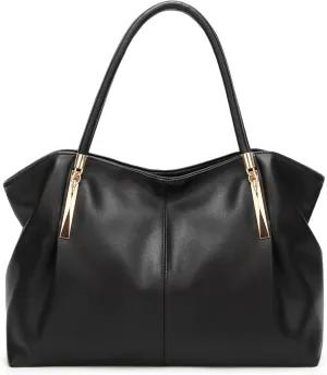 Ladies Satchel Tote Bag for Women Shoulder Handbag Genuine Leather Bags for Daily Commute or Shopping
