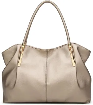 Ladies Satchel Tote Bag for Women Shoulder Handbag Genuine Leather Bags for Daily Commute or Shopping