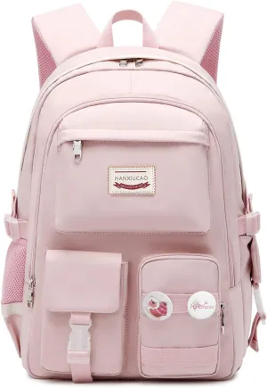 Laptop Backpack for Girls Stylish and Durable Travel Backpack Perfect for Travel, School, and Everyday Use(Pink)