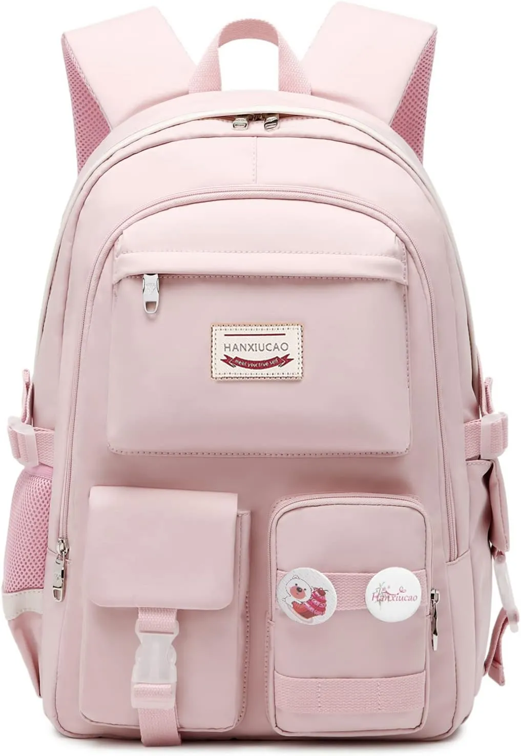 Laptop Backpack for Girls Stylish and Durable Travel Backpack Perfect for Travel, School, and Everyday Use(Pink)