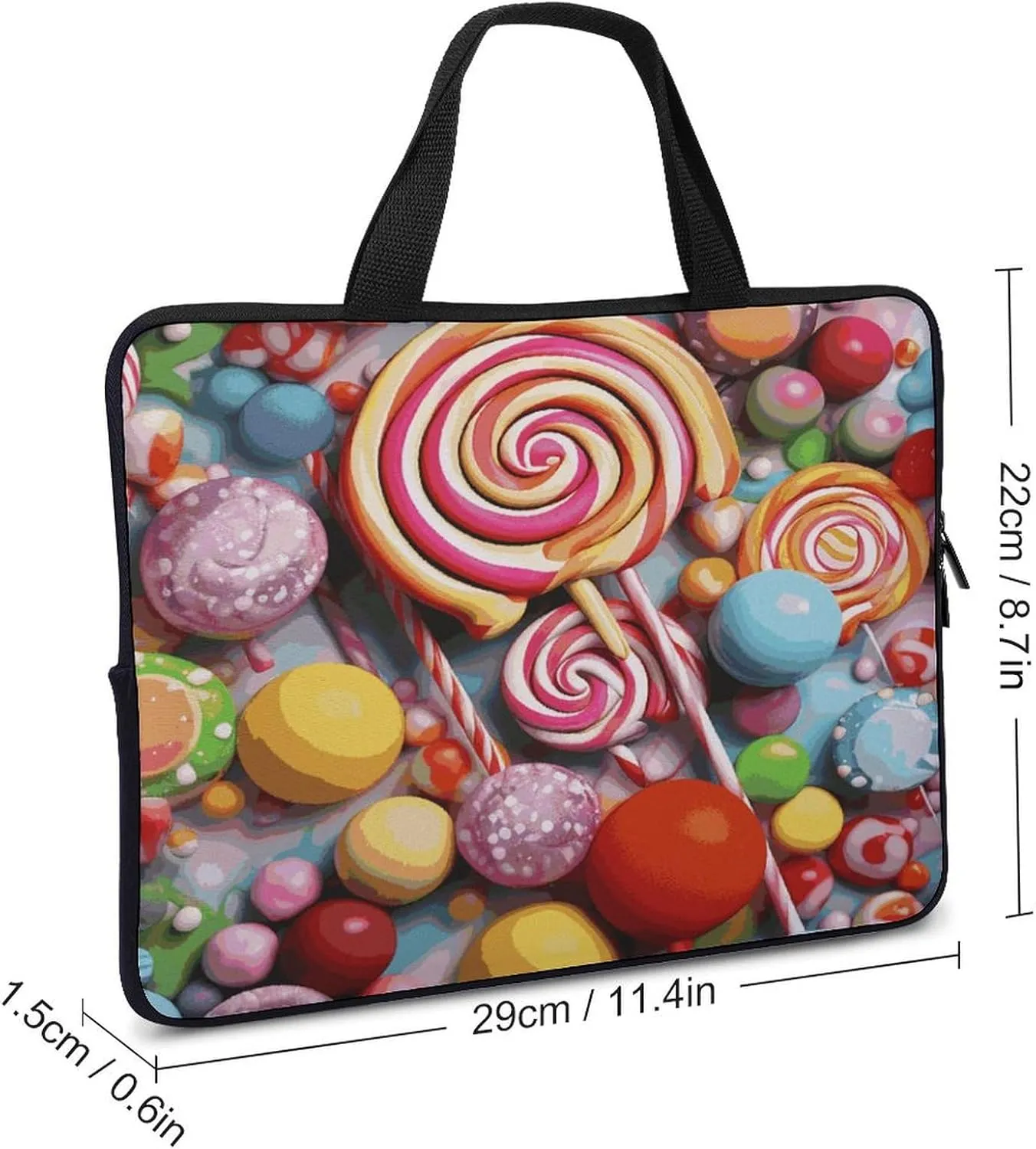 Laptop Bag Ultrathin Candy Printing Laptop Carrying Case Portability Messenger Bags For Work Travel
