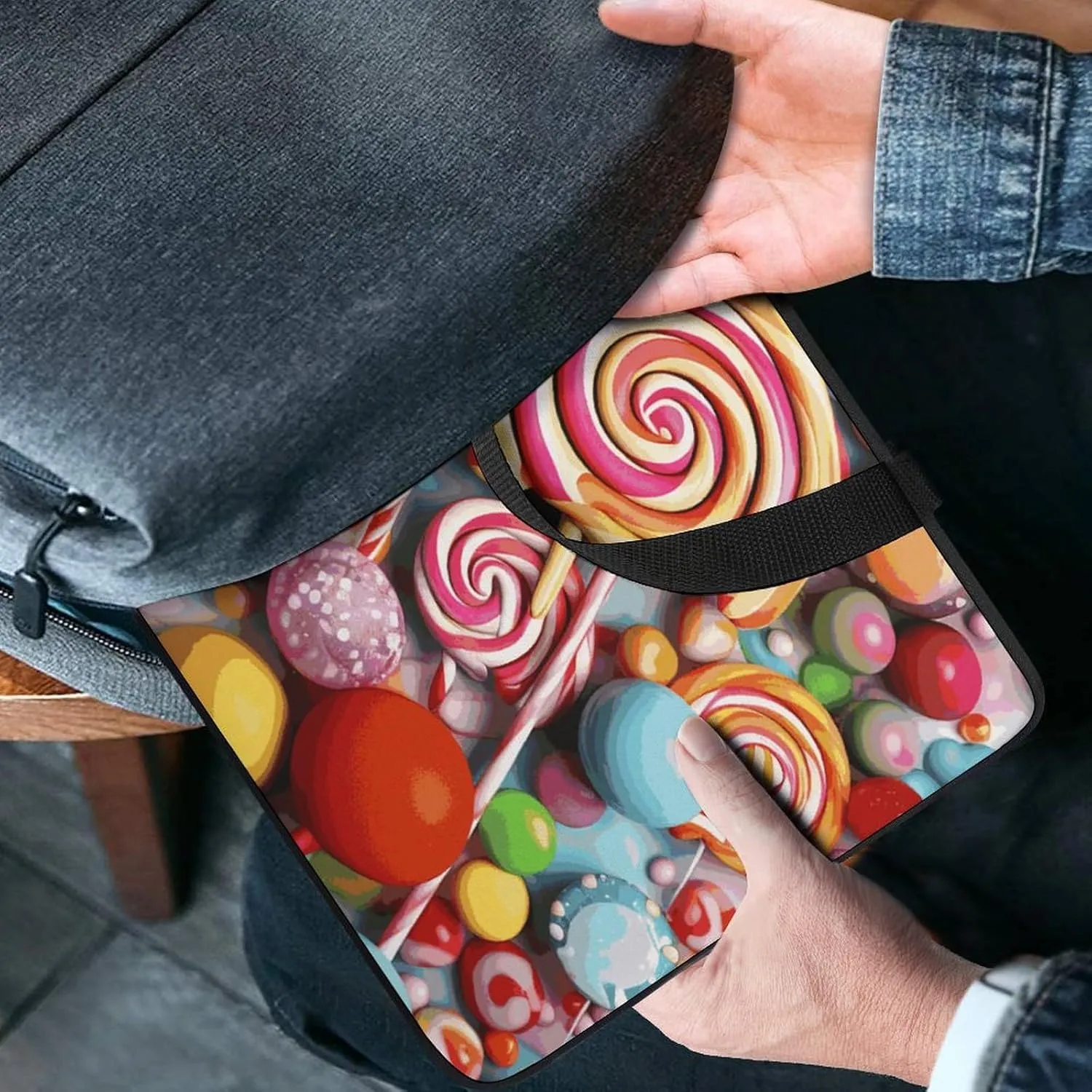 Laptop Bag Ultrathin Candy Printing Laptop Carrying Case Portability Messenger Bags For Work Travel