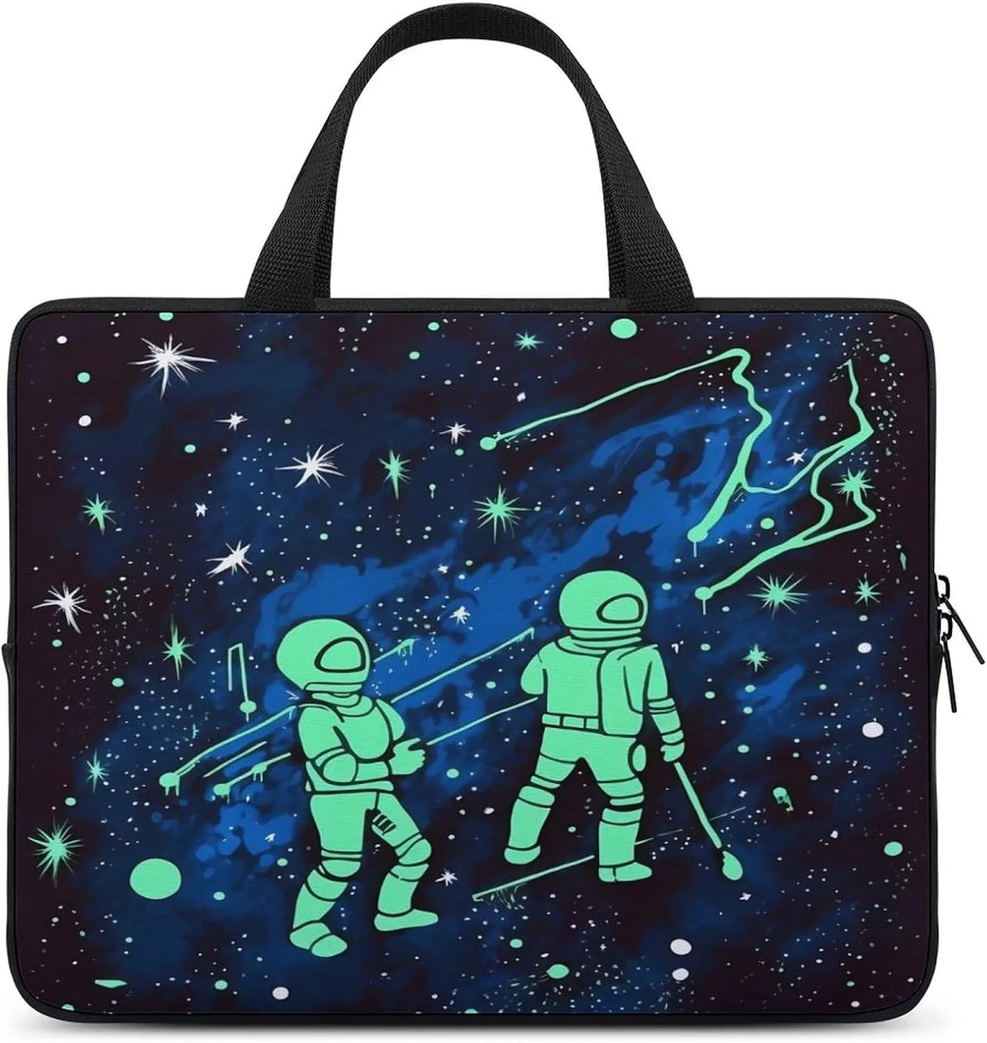 Laptop Bag Ultrathin Glow In The Dark Printing Laptop Carrying Case Portability Messenger Bags For Work Travel