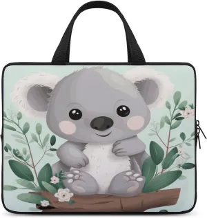 Laptop Bag Ultrathin Koala Printing Laptop Carrying Case Portability Messenger Bags For Work Travel