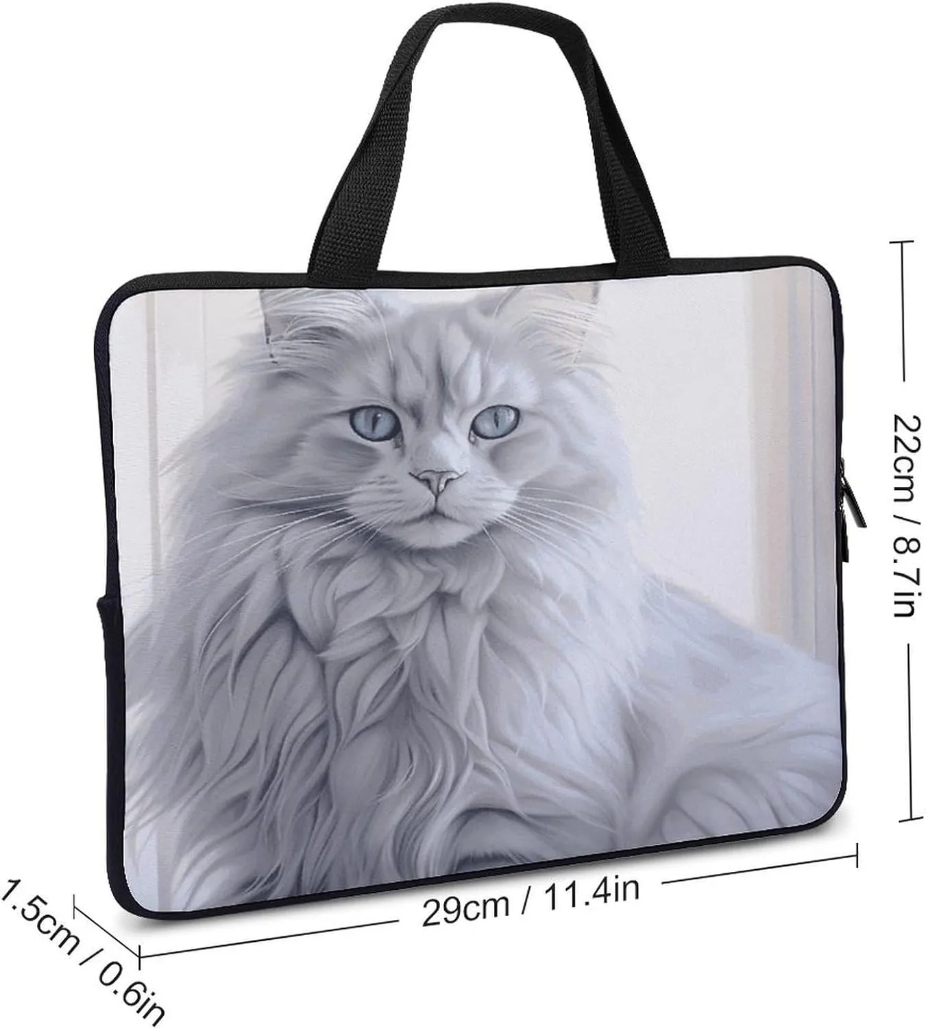 Laptop Bag Ultrathin Long Haired Printing Laptop Carrying Case Portability Messenger Bags For Work Travel