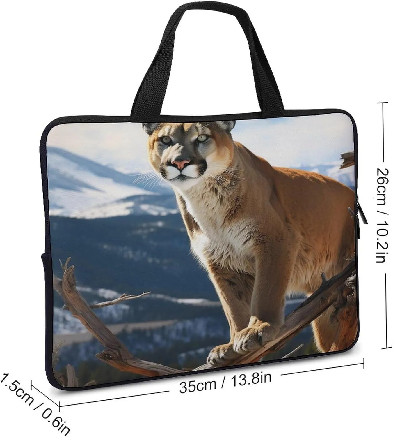 Laptop Bag Ultrathin Mountain Printing Laptop Carrying Case Portability Messenger Bags For Work Travel