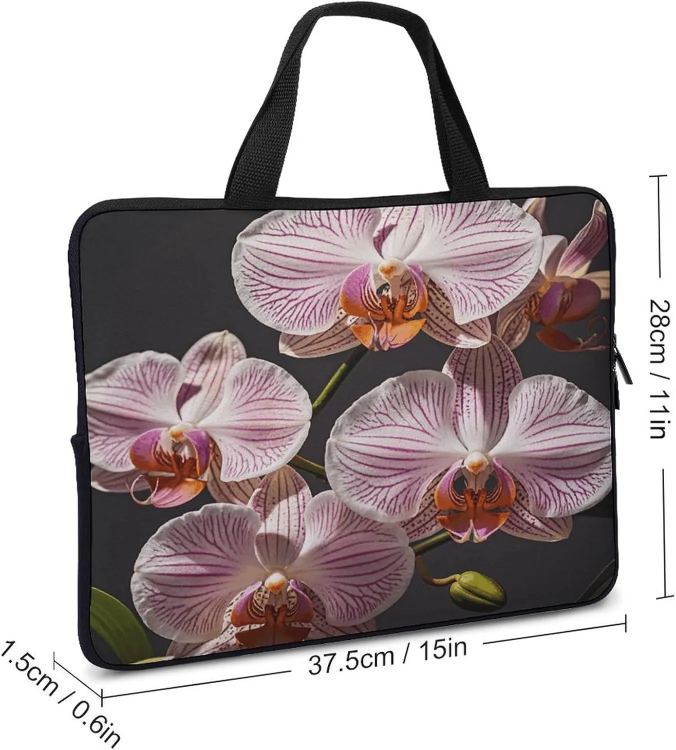 Laptop Bag Ultrathin Ophelia Orchid Printing Laptop Carrying Case Portability Messenger Bags For Work Travel