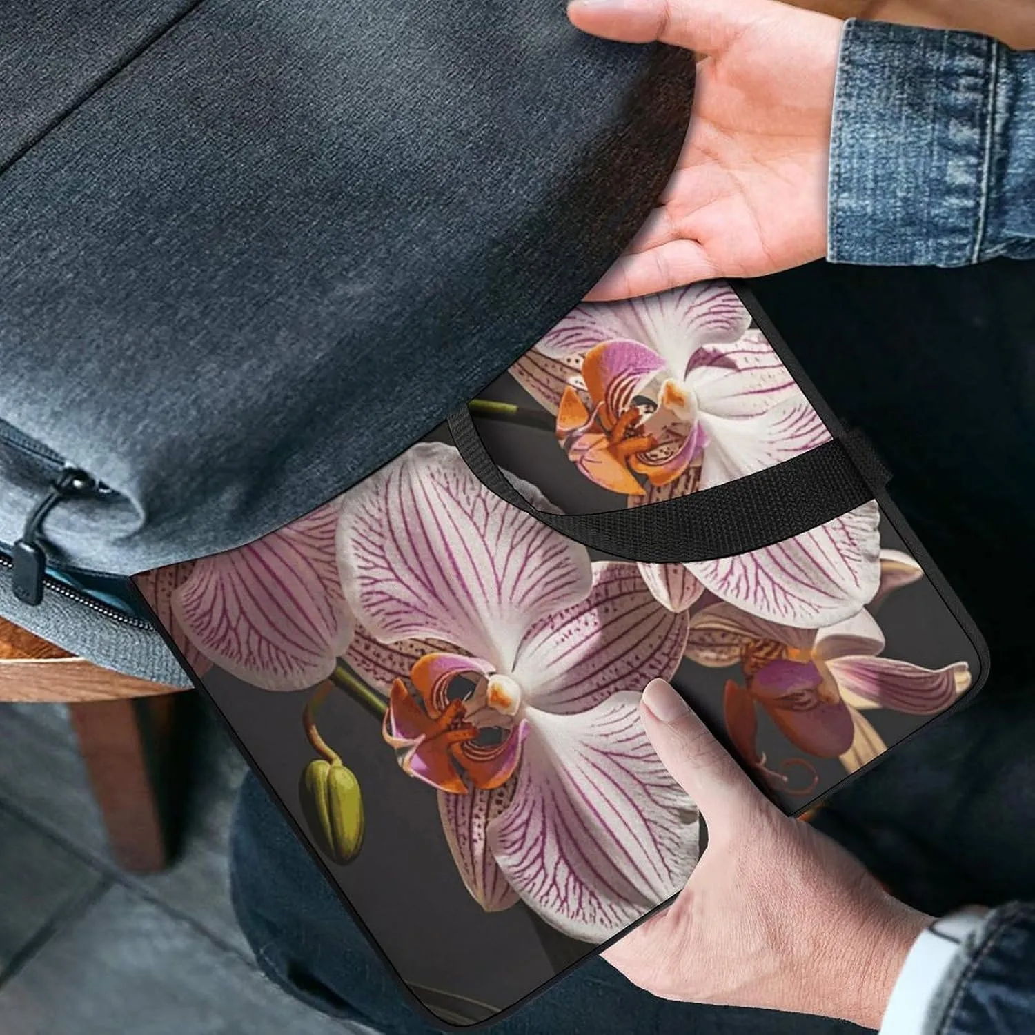 Laptop Bag Ultrathin Ophelia Orchid Printing Laptop Carrying Case Portability Messenger Bags For Work Travel