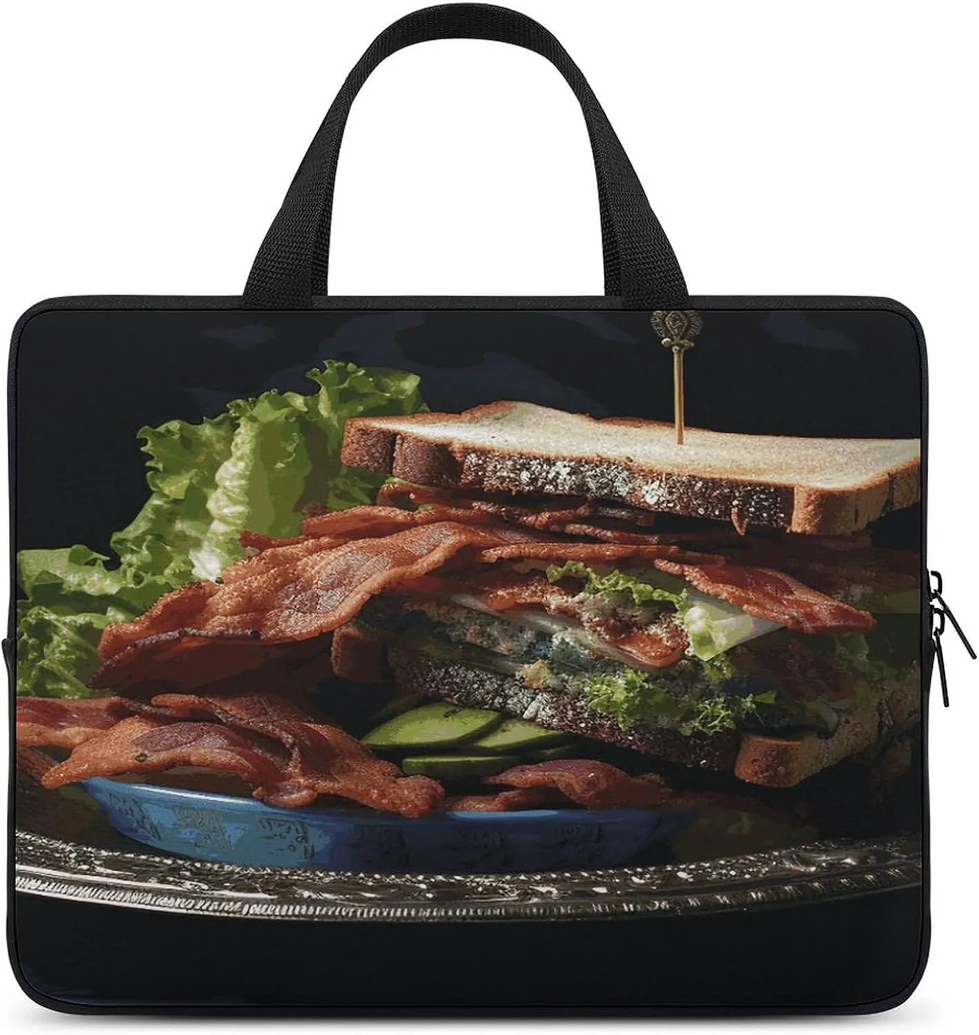 Laptop Bag Ultrathin Sandwich Printing Laptop Carrying Case Portability Messenger Bags For Work Travel