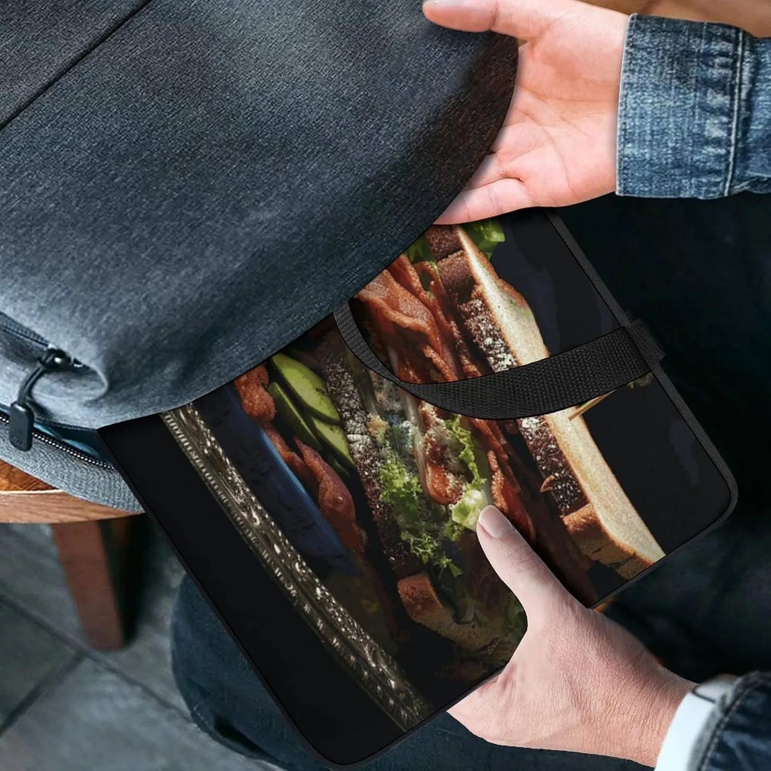 Laptop Bag Ultrathin Sandwich Printing Laptop Carrying Case Portability Messenger Bags For Work Travel