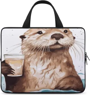 Laptop Bag Ultrathin Sea Edtt Printing Laptop Carrying Case Portability Messenger Bags For Work Travel