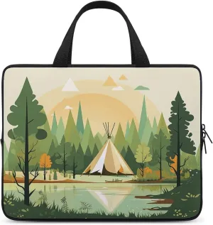 Laptop Bag Ultrathin Teepee Printing Laptop Carrying Case Portability Messenger Bags For Work Travel