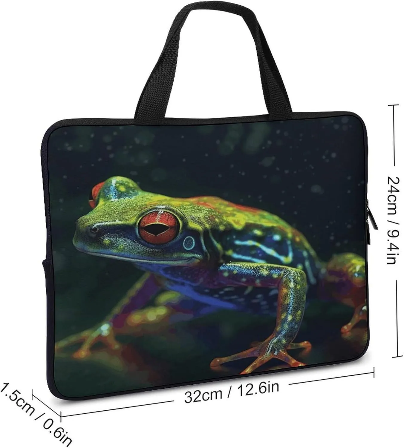 Laptop Bag Ultrathin Tree Frog Printing Laptop Carrying Case Portability Messenger Bags For Work Travel