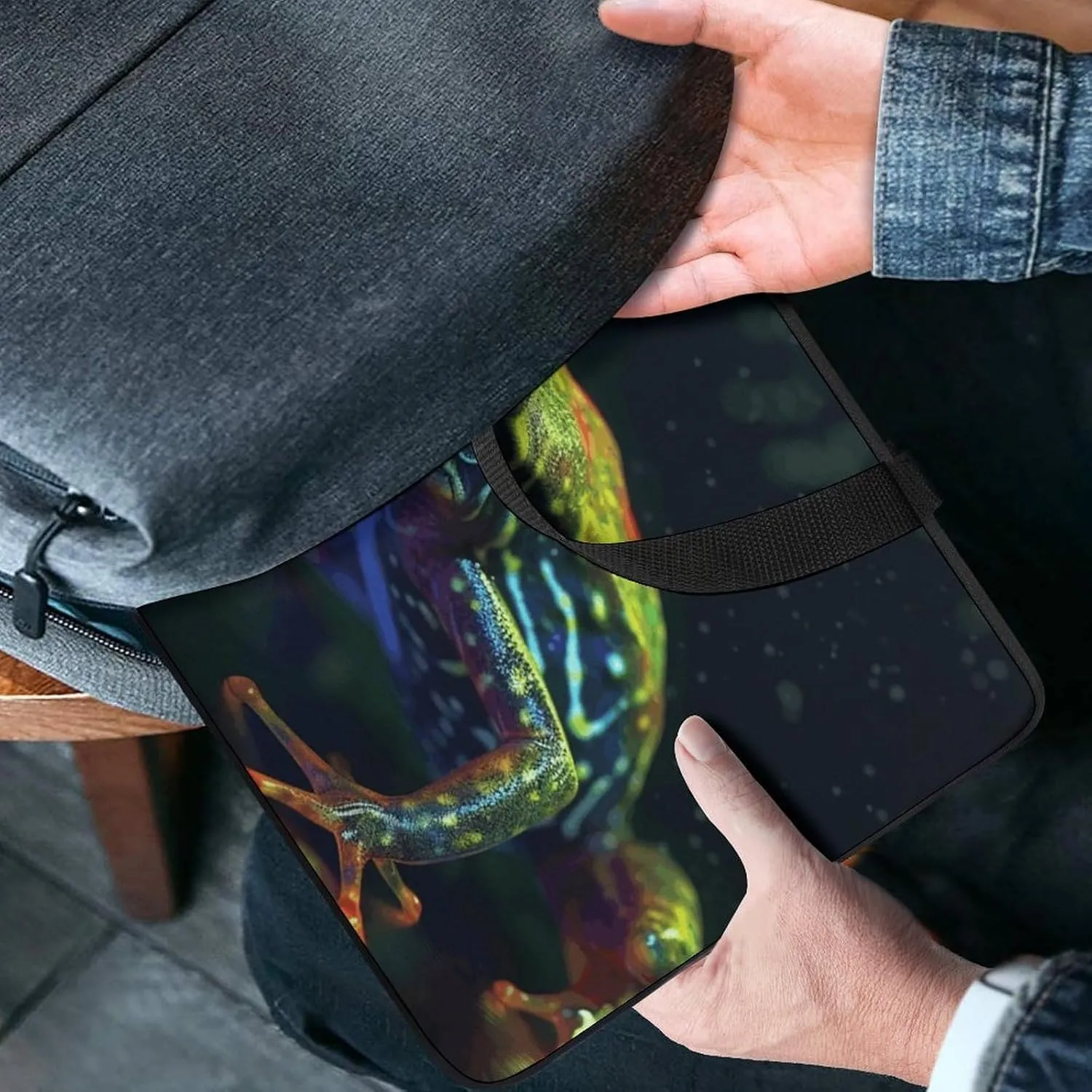 Laptop Bag Ultrathin Tree Frog Printing Laptop Carrying Case Portability Messenger Bags For Work Travel