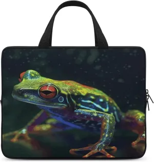 Laptop Bag Ultrathin Tree Frog Printing Laptop Carrying Case Portability Messenger Bags For Work Travel