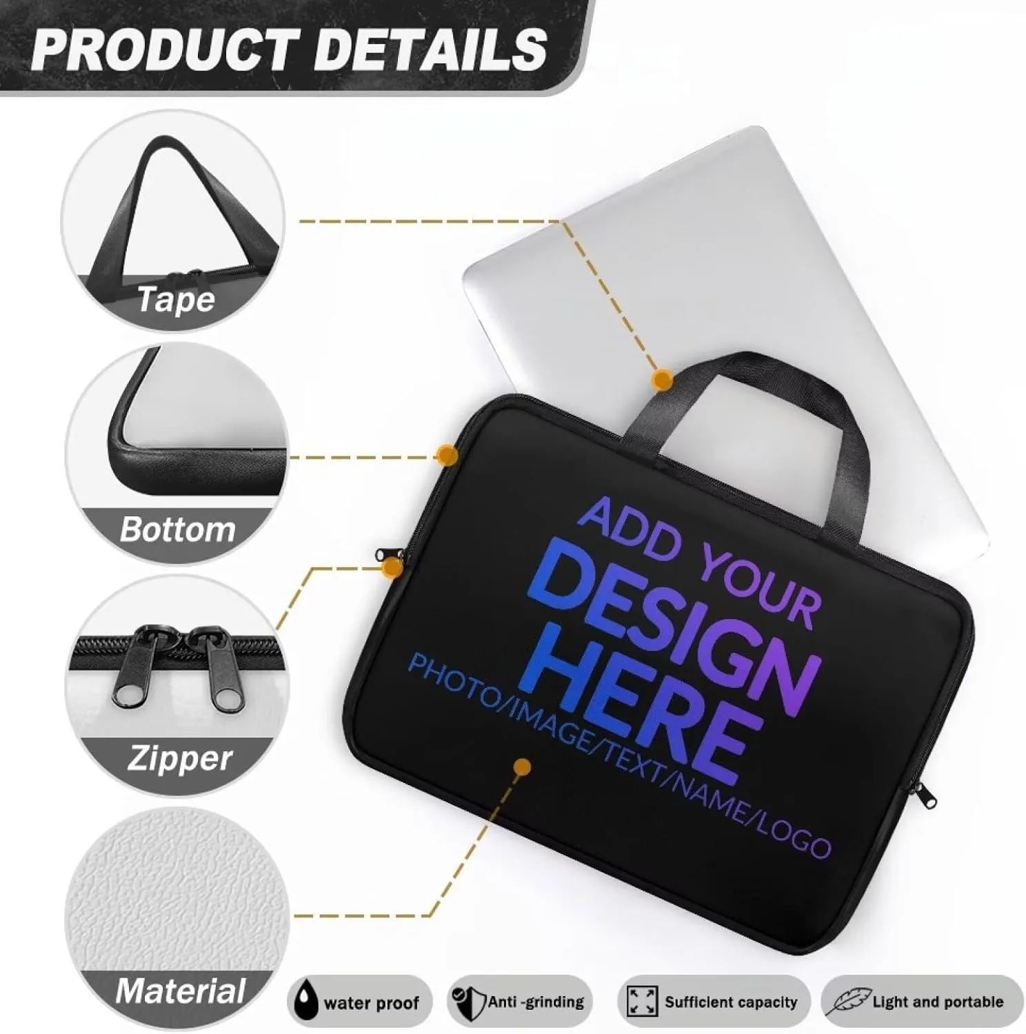 Laptop Carrying Case,Laptop Cover,15" 17" 15.6",Laptop Bag 17.3" Laptop Messenger Bags
